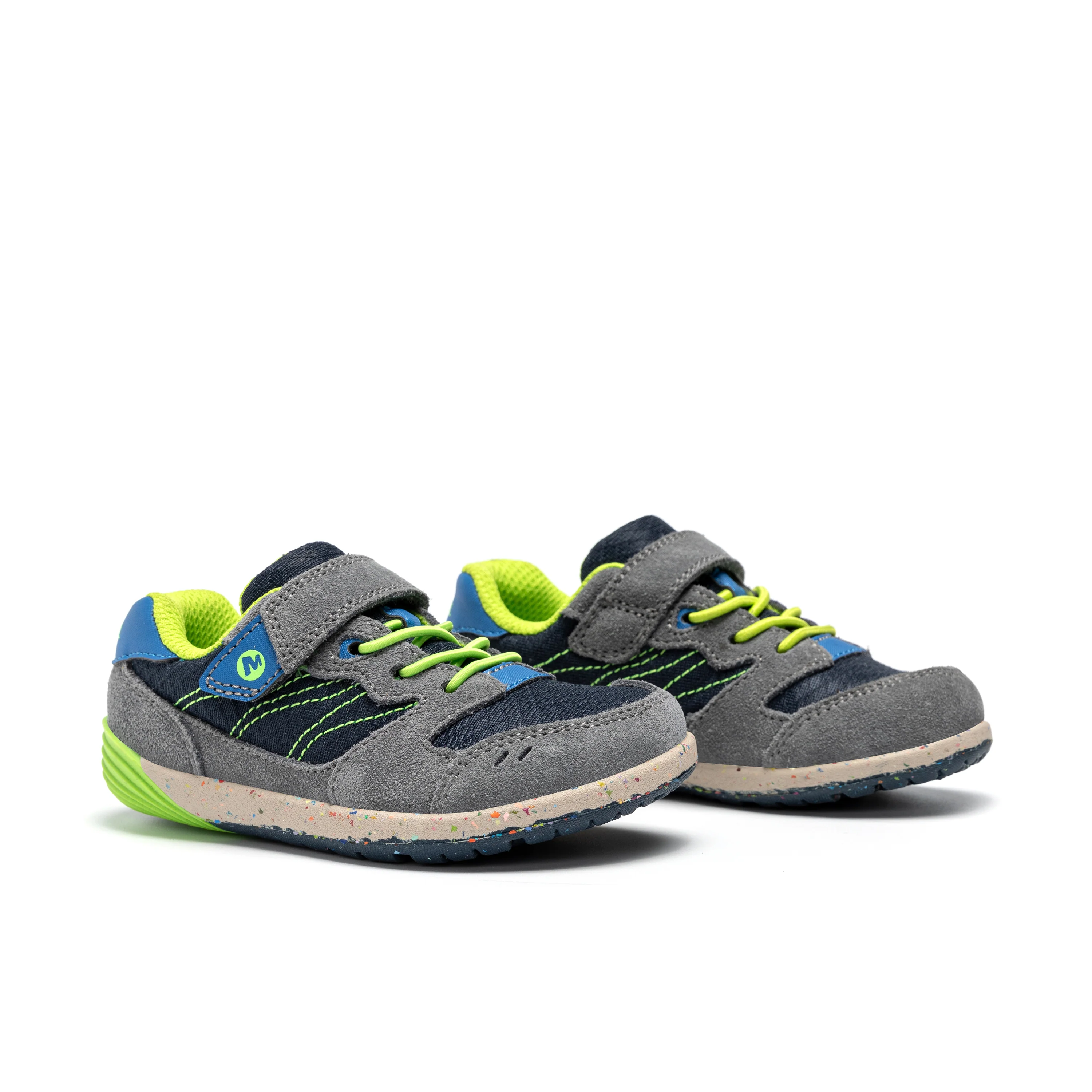 Bare Steps™ A83 Sneaker - Little Kid Navy/Green - Image 2