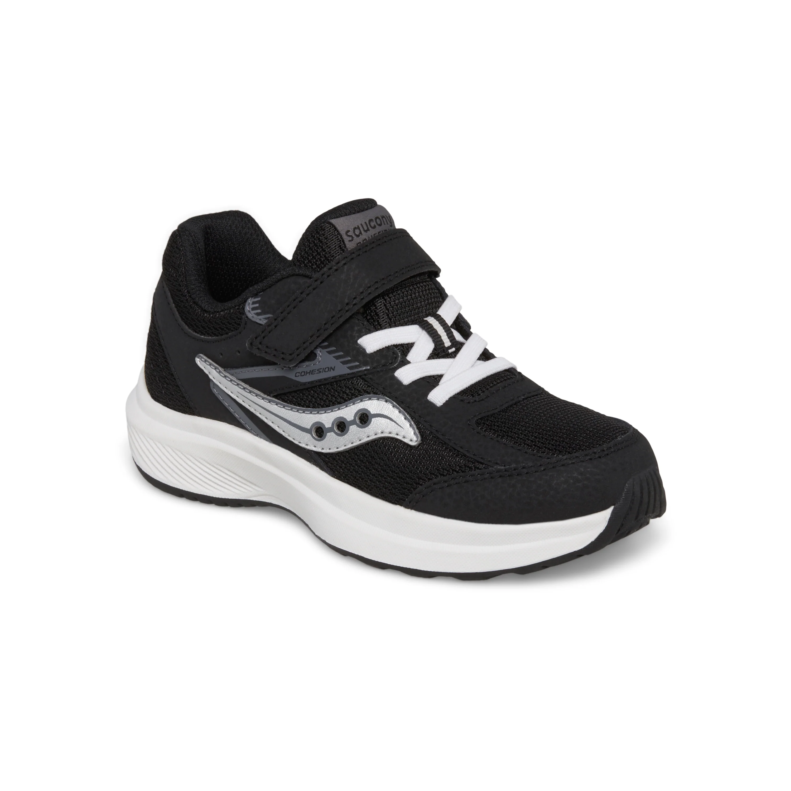 Cohesion Kdz A/C Sneaker - Big Kid Black/White - Image 2