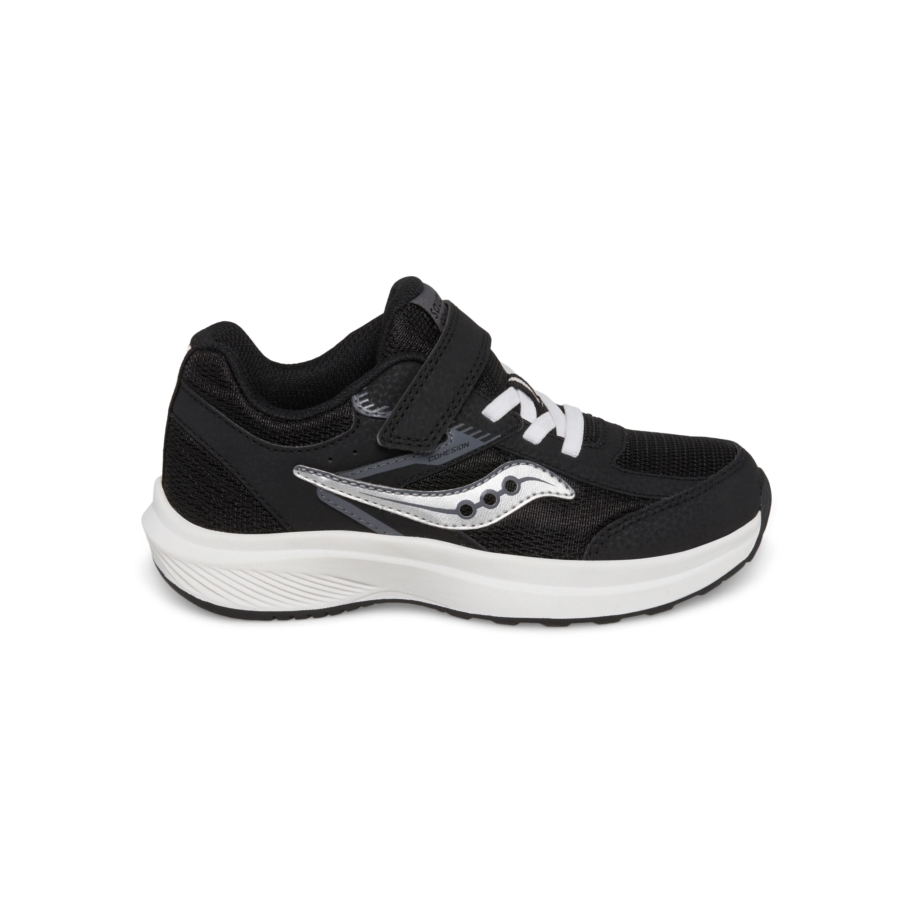 Cohesion Kdz A/C Sneaker - Big Kid Black/White - Image 8