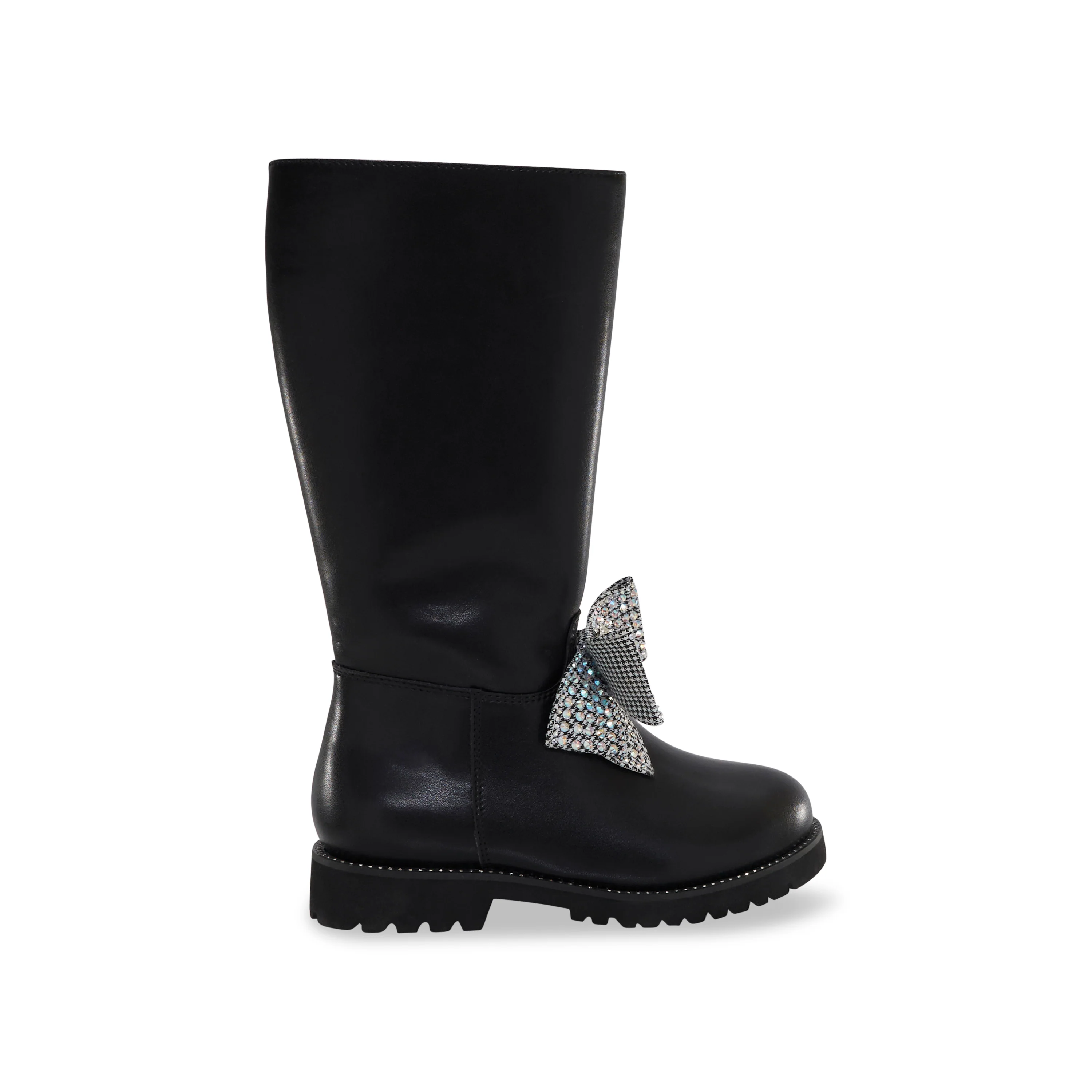 Kensington High Leg Bow Boot - Big Kid Black