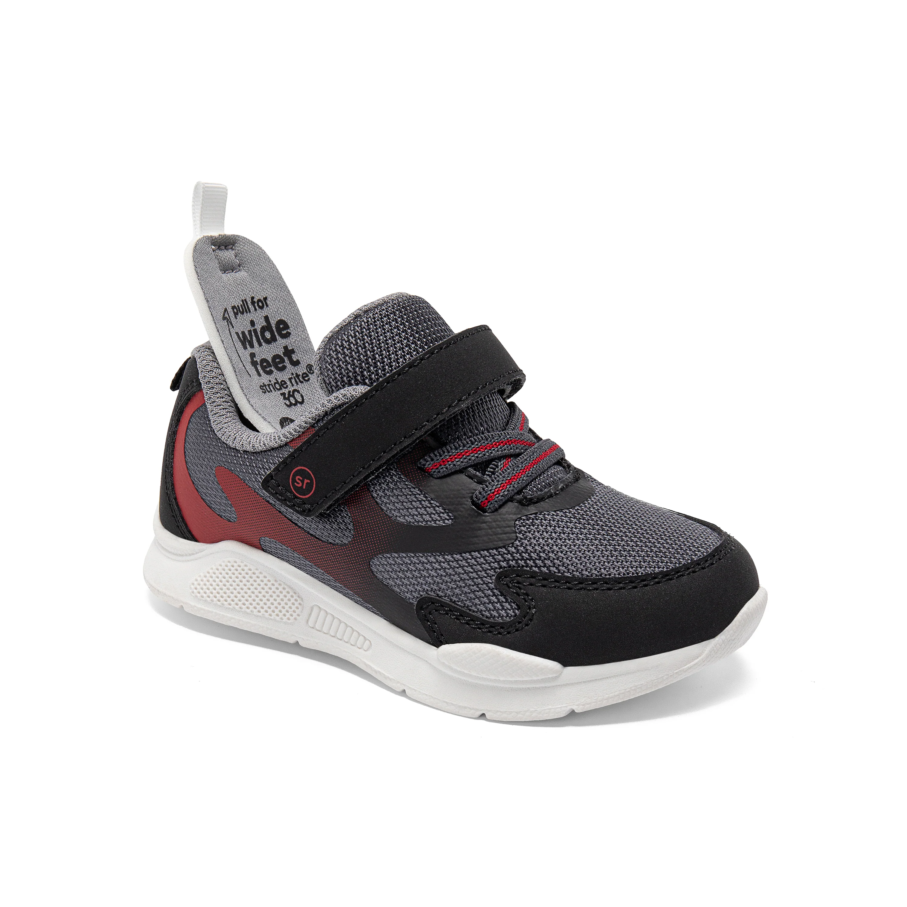 Ridley Sneaker - Little Kid Black/Red - Image 3